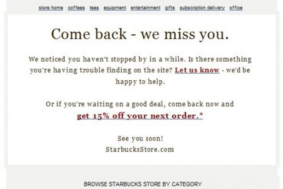Coupon campaigns example