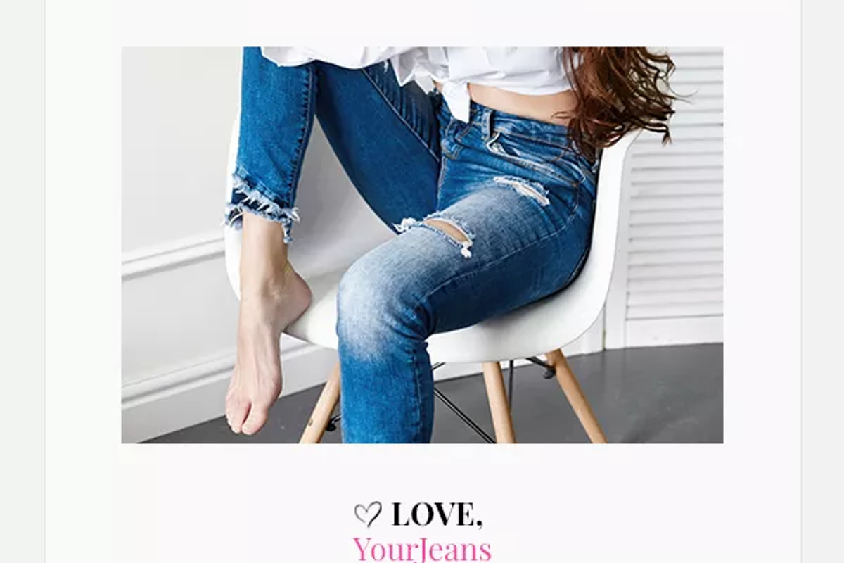 Personalized email promotion example showing a product the customer viewed