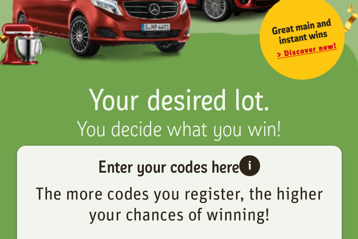 REWE Supermarket QR code promotion example