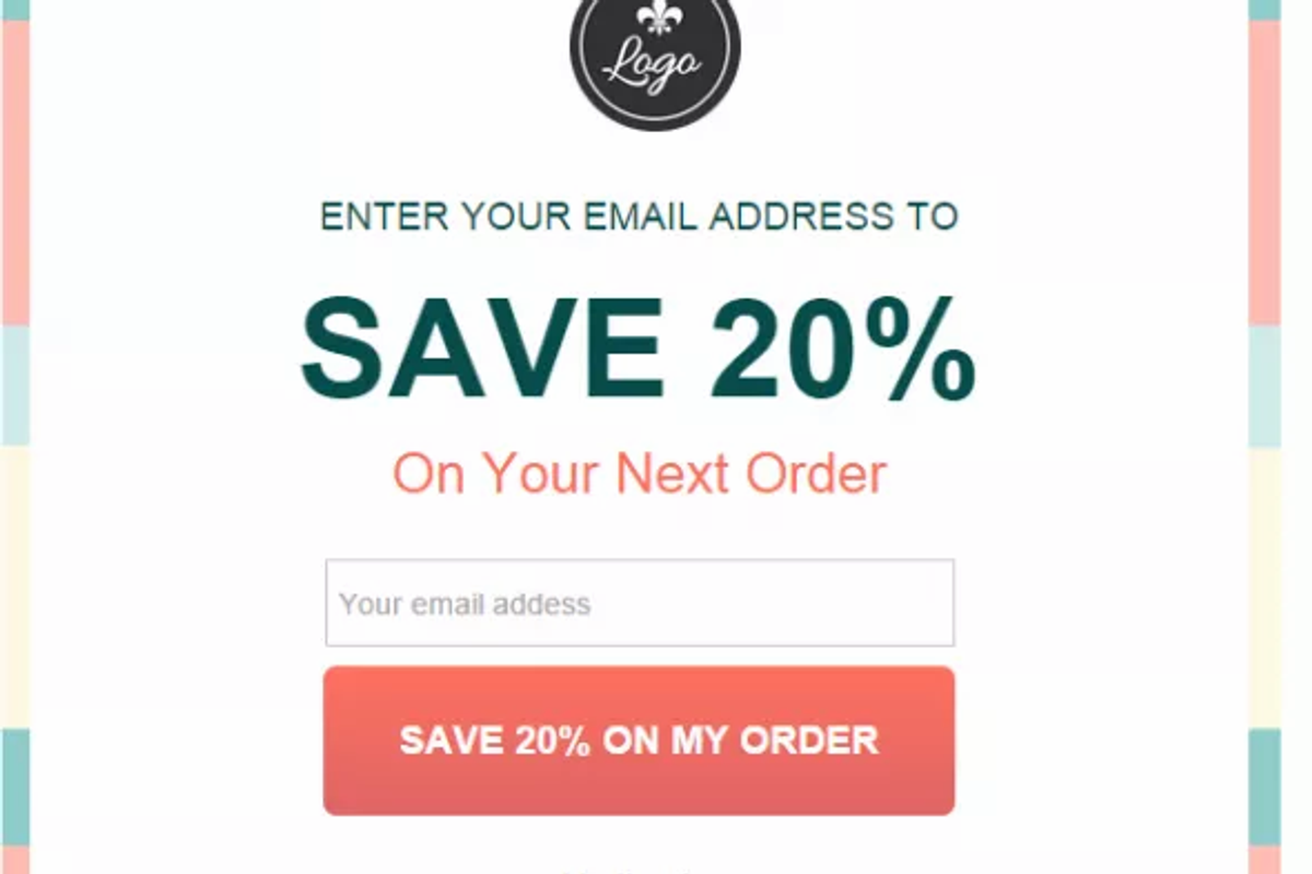 Use email coupons to drive opt-in.