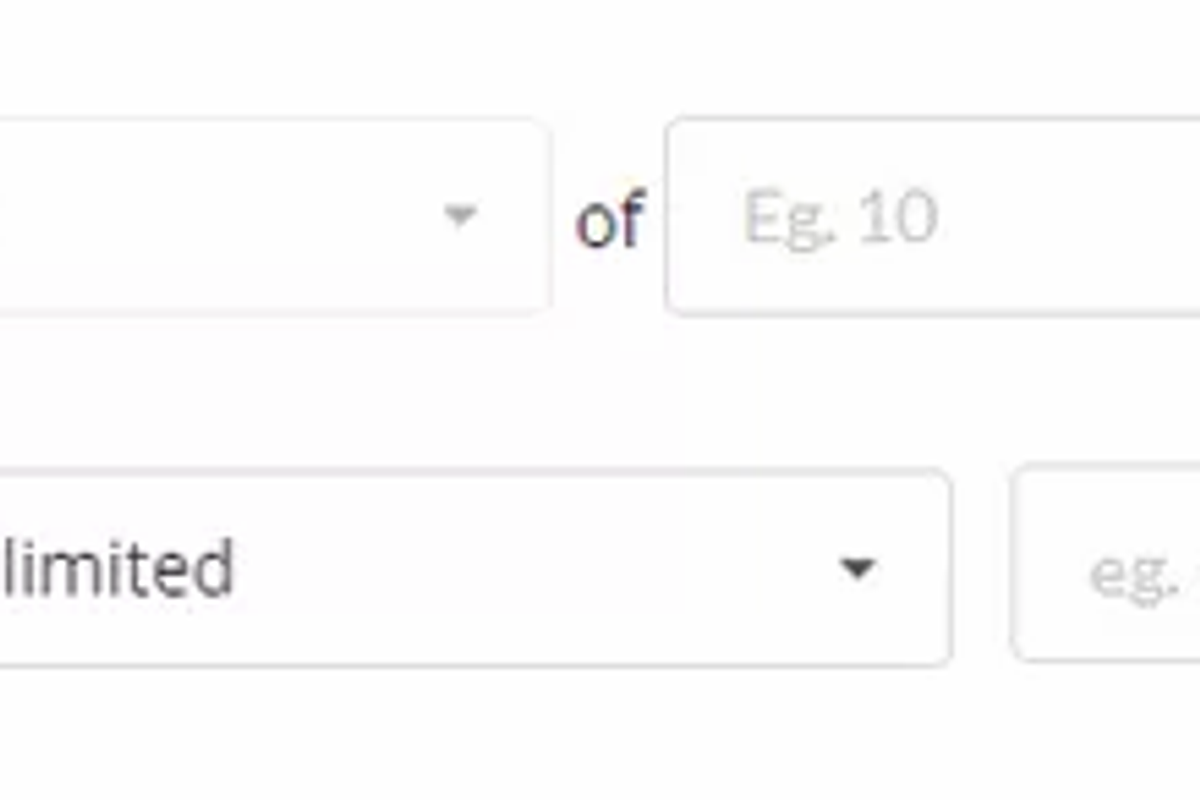 Choosing the promo discount type: percent or amount
