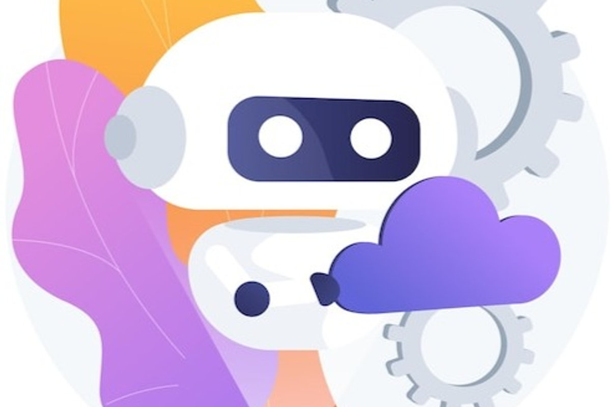 A visualisation of an AI automation in the cloud infrastructure